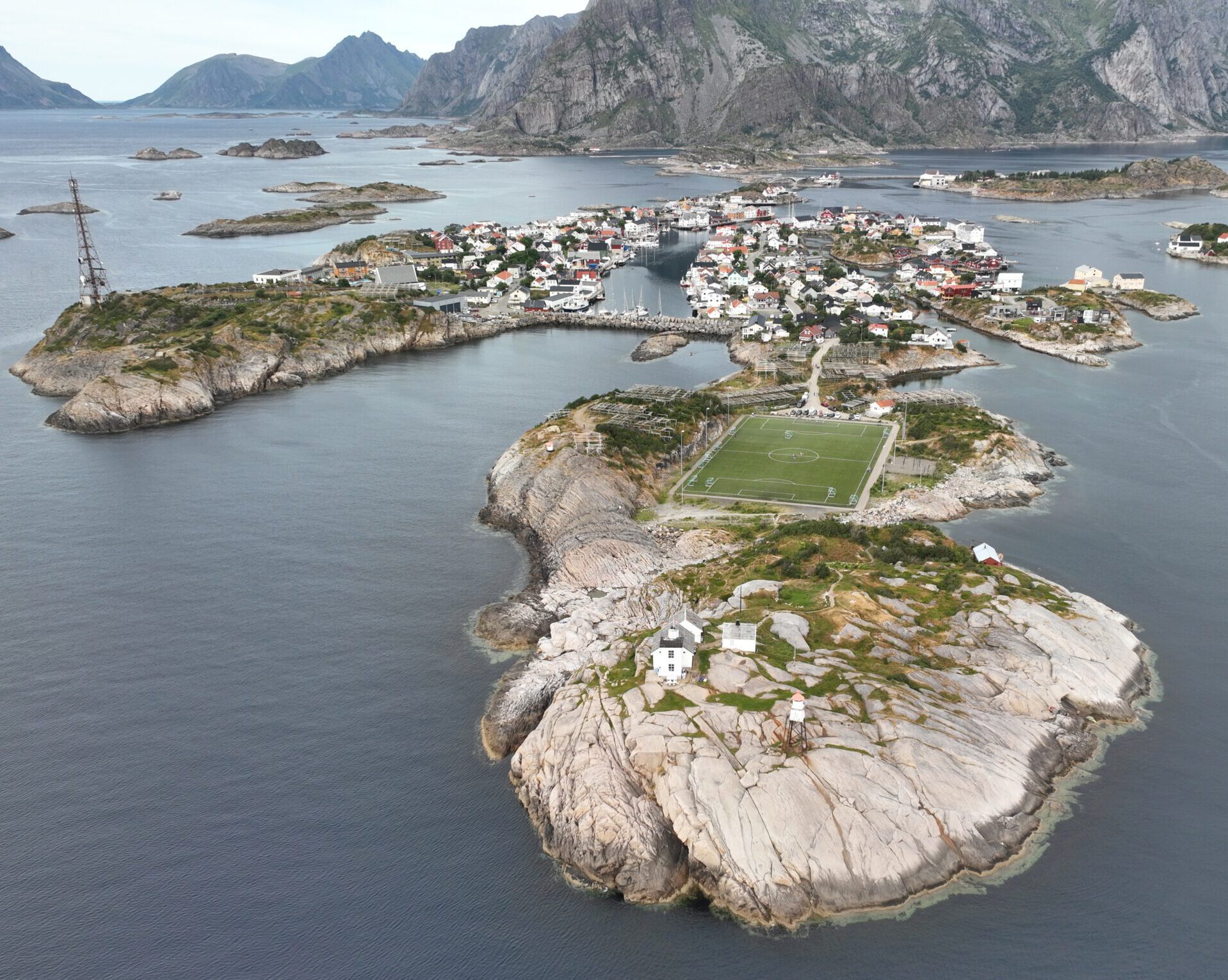 Hennigsvaer Norway Drone fotografie